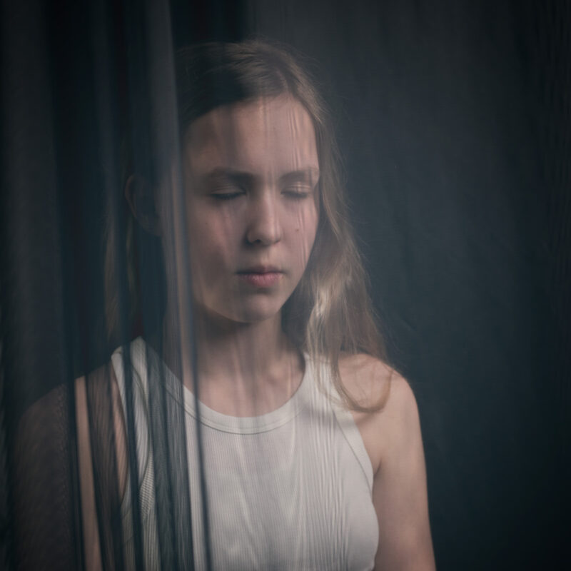 Klara med lukkede øjne Fotograf: Anne-Mette Vinter